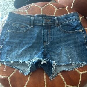 Old Navy Blue Jean Shorts Distressed Frayed Hem